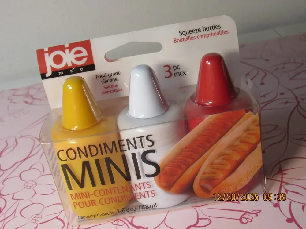 3-Pack Mini Condiment Containers